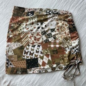 Omighty Patchwork Mini Skirt